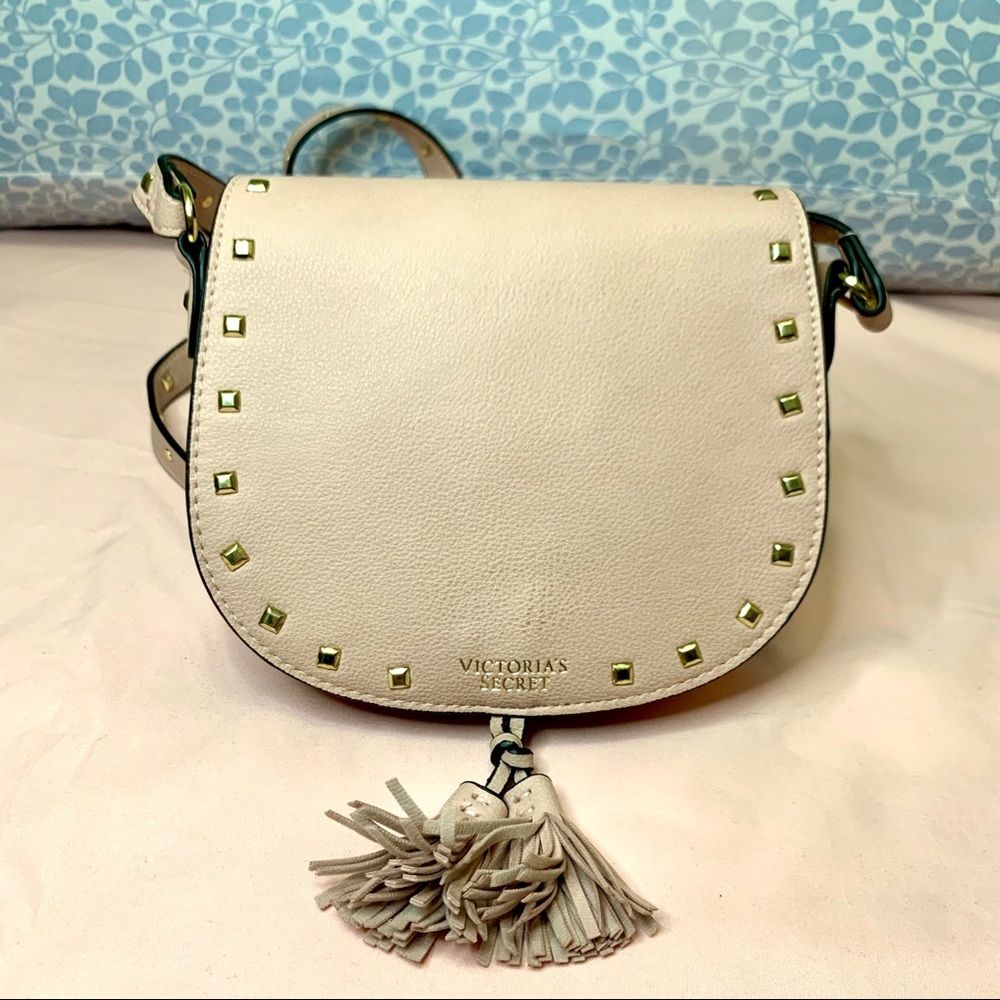Victoria’s Secret Nude Pink Studded Crossbody Bag